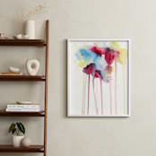 "Color Burst" - Art Print in Cherry Red by Lindsay Megahed - In a Room