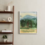 "September Trees Donegal Ireland" - Art Print in Forest Green by Eva Marion - In a Room
