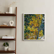 "November Foliage" - Art Print in November Harvest Yellow by Mariecor Agravante - In a Room