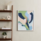 "After Rain" - Art Print in Mint Blue by Eunmee Studio - In a Room
