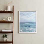 "Aqua View " - Art Print in Sea Green by Colleen Ehrlich - In a Room