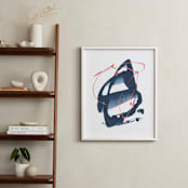 "Alpha" - Art Print in Dark Blue by Misty Hughes - In a Room