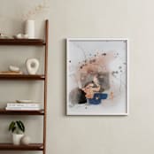 "Divide #5" - Art Print in glacial blue by Christine Olmstead - In a Room