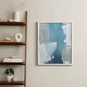 "Sea Glass No. 5" - Art Print in Teal Blue by Julia Contacessi - In a Room