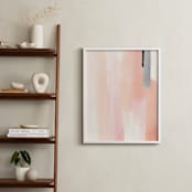 "Brush Strokes No.1" - Art Print in Peach by Little Valley Studio - In a Room