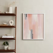 "Brush Strokes No.2" - Art Print in Peach by Little Valley Studio - In a Room