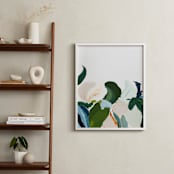 "Garden Botanical Abstract Art" - Art Print in green by Caryn Owen - In a Room