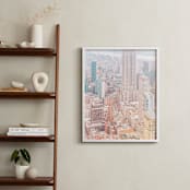 "Sorbet Skyline" - Art Print in Sorbet by Shawna Urban - In a Room
