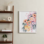 "Danette watercolor bouquet" - Art Print in Tropical rose gold by Rosana Laiz Blursbyai - In a Room