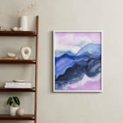 "Horizons" - Art Print in Ocean Blue by Jen Merli - In a Room
