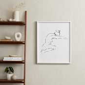 "Model9 - portrait size" - Art Print in black and white by Miranda Mol - In a Room