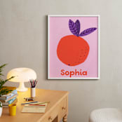 "My Fruity Family III" - Personalized Art Print in Citrus by Marta Crea - In a Room