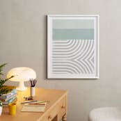 "Curve Appeal VI" - Art Print in Mint by Tanya Lee Design - In a Room