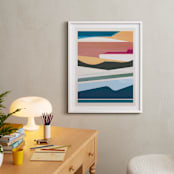 "Outlook" - Art Print in Pond by Jen Florentine - In a Room