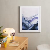 "Drift Watercolor" - Art Print in navy by Jen Merli - In a Room