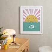 "El Sol" - Art Print in Sunshine by merry mack creative - In a Room