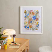 "Cornflower" - Art Print in Cornflower Blue by Suzanna Toole - In a Room