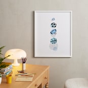 "Pop Art Sports" - Art Print in Periwinkle by Jessie Steury - In a Room