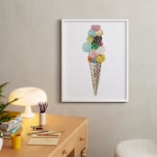 "Ice Cream" - Art Print in Pink by Aiko Poole - In a Room