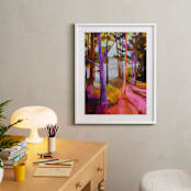 "Enchanted Island" - Art Print in Pink by Jess Franks - In a Room