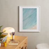 "Tiny Swimmers" - Art Print in Aqua Blue by Irene Suchocki - In a Room