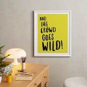 "Buzzer Beater" - Art Print in Lemon Lime by Keen Peachy - In a Room