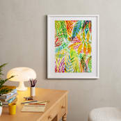 "Tropical" - Art Print in Sunny yellow by Alexandra Dzh - In a Room