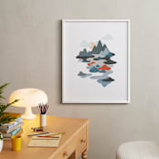 "sky valley" - Art Print in sky grey by so-mi - In a Room