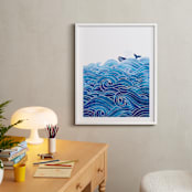 "seas the day" - Art Print in Ocean by Stardust Design Studio - In a Room