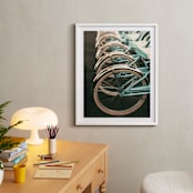 "Let's All Ride" - Art Print in Light Blue by ALICIA BOCK - In a Room