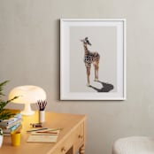 "Baby Giraffe" - Art Print in safari by Kamala Nahas - In a Room