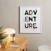 "Adventure" - Art Print in Black by Kelsey McNatt - In a Room