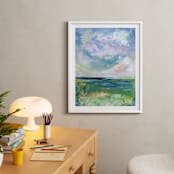 "By the Bay" - Art Print in Sky by Lindsay Megahed - In a Room