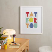 "yay for you" - Art Print in carnival by Lea Delaveris - In a Room