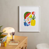 "Fruit Family" - Art Print in Tropical Paradise by Patrice Horvath - In a Room