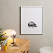 "pétit hérisson" - Art Print in Black by IMG_101 - In a Room