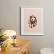 "the Bear" - Art Print in vintage by IMG_101 - In a Room