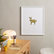 "Doeie Deer" - Art Print in Fawn Fur by Mande Calhoun - In a Room
