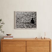 "Scenes from Eilat 2018, 10" - Art Print in Sunset silhouette by Tal Paz-Fridman - In a Room