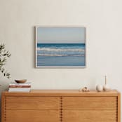 "Blue Horizons" - Art Print in Nautical Teal by Eleanor Black - In a Room