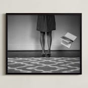 "Book II" - Art Print in charcoal by Keely Norton Owendoff - Framed