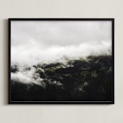 "In the Clouds" - Art Print in Forest by Wildfield Paper Co - Framed