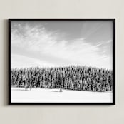 "Stand Tall" - Art Print in Cloudy Day by Jamie Lollback - Framed
