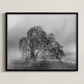 "in the rain" - Art Print in Stormy by Crystal Lynn Collins - Framed