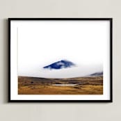 "Dressed in Blue" - Art Print in Blue by Tania Medeiros - Framed