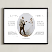 "Our Vows: Framed Photo" - Framed Photo in White by Sarah Curry - Framed