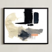 "Untitled 2" - Art Print in Black by Jaime Derringer - Framed