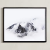 "Top Of The World" - Art Print in Cloud White by GeekInk Design - Framed