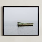 "Serenity" - Art Print in sea glass by Lillian Scull - Framed