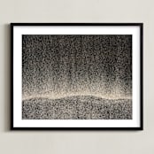 "Sandscape 46" - Art Print in Sandy Beige by Chris Benjamin - Framed